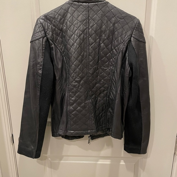 Michael Kors Black Leather Jacket (Size L) - Picture 4 of 4
